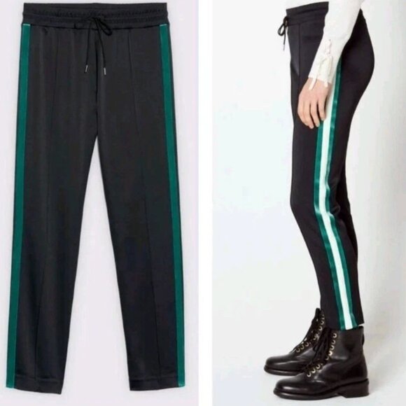 Sandro Jeanne Side Stripe Track Pants Trousers - Picture 1 of 3